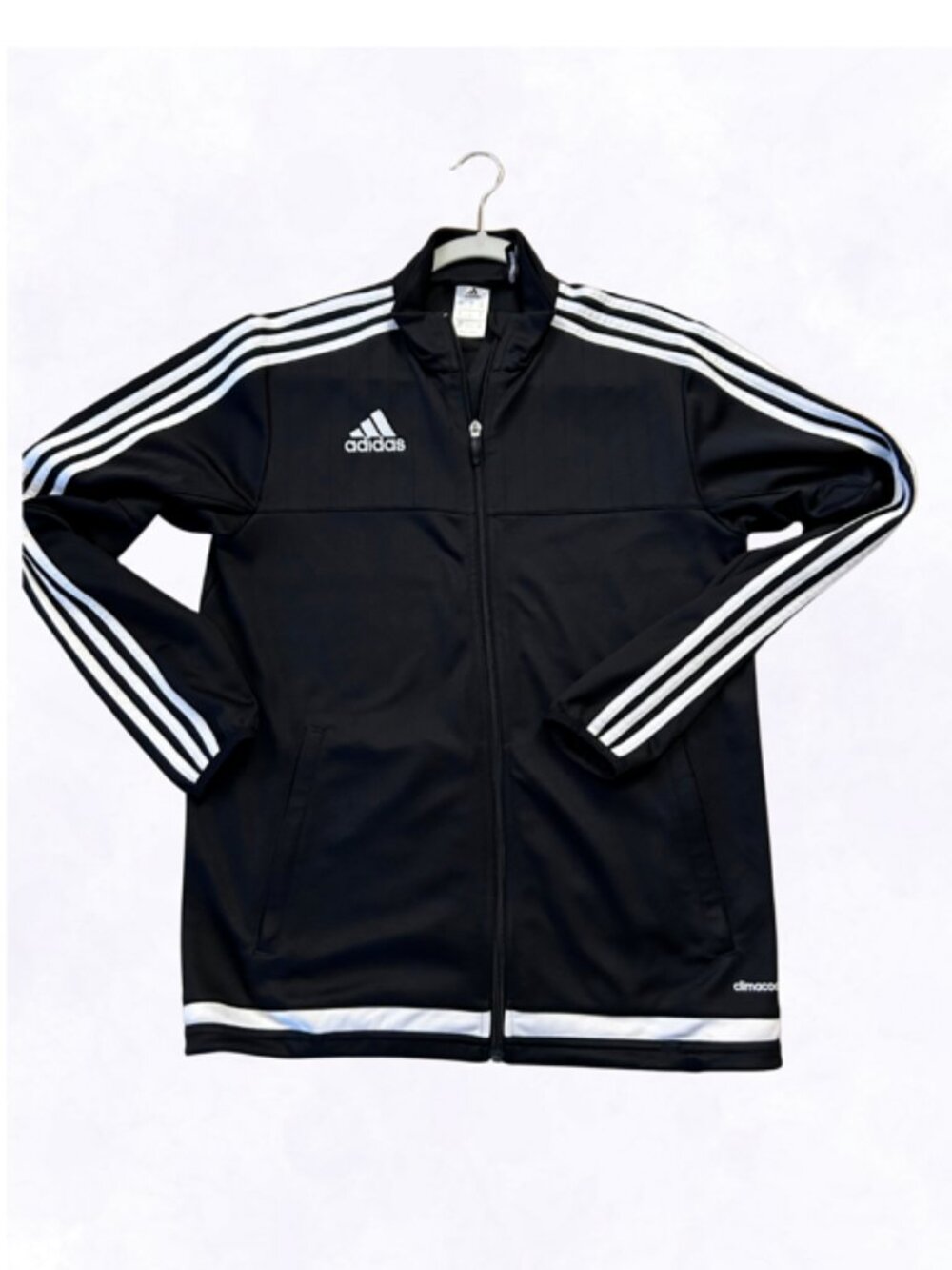 Adidas Mens Black/White Track Suit Jacket